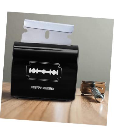 Frcolor Men's Razor Disposal Box - 2-Pack Blade Recycling Container for Safe Storage | Compact & Stylish Black Design - Buy Online on GoSupps.com