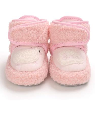 MASOCIO Baby Sheep Booties - Infant Soft Sole Warm Boots (Pink, 0-6 Months) - Buy Online on GoSupps.com