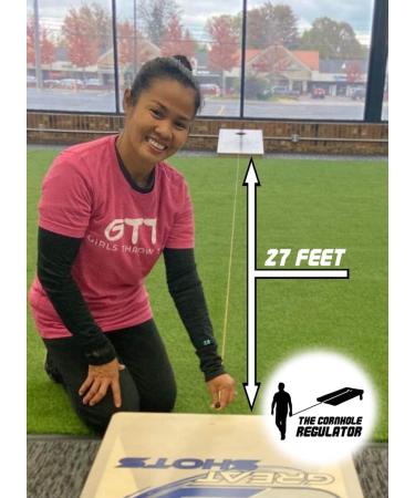 Cornhole Regulator | Game Measuring Device for Corn Hole Boards | Regulation 27-Foot Distance - Buy Online on GoSupps.com