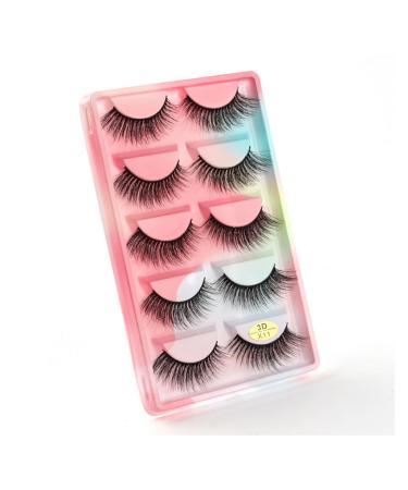 UAMOU 10/50/100 Boxes Mink Eyelashes Fluffy 3D Mink Lashes Makeup Natural Long Volume False Eyelashes Bulk Faux Cils Custom Cheerfully (Color : 5 Pairs X11CS Size : 50 Boxes)