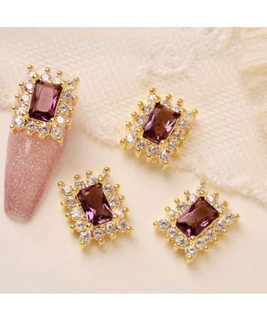 3D Zircon Luxurious Charms Crystal Nail Art Accessories Nail Square Diamond Diamond Manicure(5)