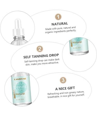 POPETPOP Sun- Body Sun Tanning Self Tan Drops Tanner Sunless Going Darker Drops Bronzer Drops Lotion Spray Lotion Body Lotions Water-based Oleracea) Extract Black Frost - Buy Online on GoSupps.com
