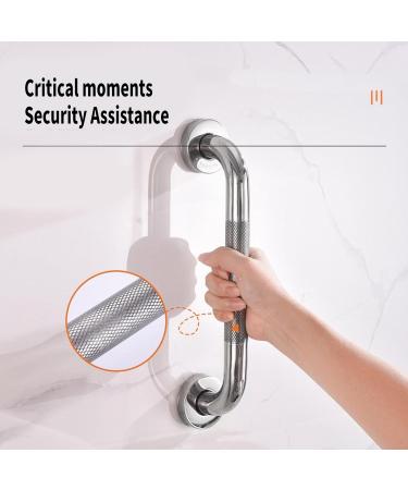 Shower Support Handrails Stainless Steel Bathroom Handles Bath Assist Simple Installation for Senior & Disabled 30cm - Buy Online on GoSupps.com