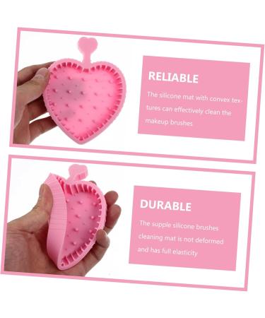 DRESSOOS Makeup Brush Cleaning Pad Foldable Brush Cleaner Mat Makeup Brush Cleaner Mat Makeup Supply Grooming Glove Brush Cleaners Dryer Cleaner Beauty Silica Gel Make up Tool Pink 12x9cm Pink - Buy Online on GoSupps.com