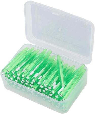 Interdental Cleaner - 60 Pieces Slim Brushes for Adults & Children | Orthodontic Care | Practical Green PP Handle - Buy Online on GoSupps.com