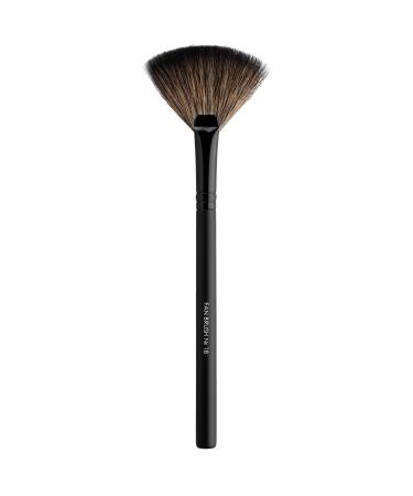 Impala Brush Fan N18 Natural bristles face and body for pressed or loose powder makeup - flat fan shaped - Buy Online on GoSupps.com