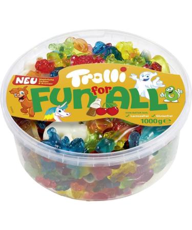 Trolli Fun for All Fruit Gum Mix Gluten Free 1000g | By Shanza Departmentals - Buy Online on GoSupps.com