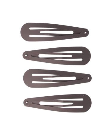 Solida Essentials hair clips Click-Clack matt soft brown 4 pieces