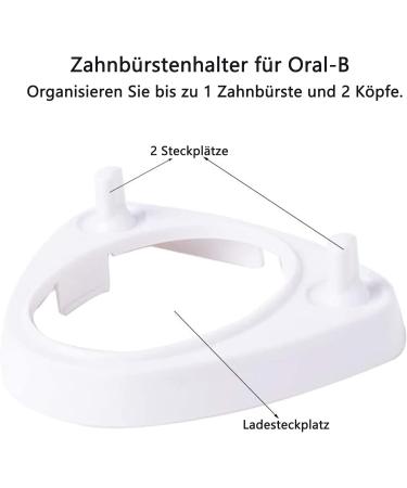 Vievre Electric Toothbrush Holder Base - 2-Piece Organizer for Versatile Bathroom Storage - Perfect for Electric Toothbrushes - Buy Online on GoSupps.com