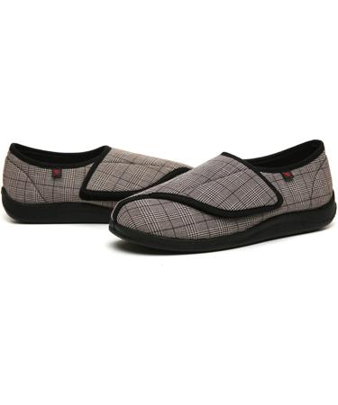 MisFun Orthopedic Slippers for Women Men - Brown, Size 6 | Wide Fit Diabetic Shoes for Elderly Orthopaedic Support - Buy Online on GoSupps.com