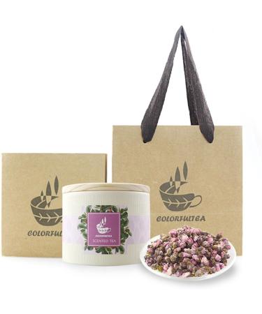 COLORFULTEA - 50g (1.76 oz) - Chinese Health Herbal Tea - Flower Tea - Floral Tea - Scented Tea - Dried Peach Blossom Tea/Peach Buds Flowers Tea - Fragrant Natural Organic Tea - Buy Online on GoSupps.com