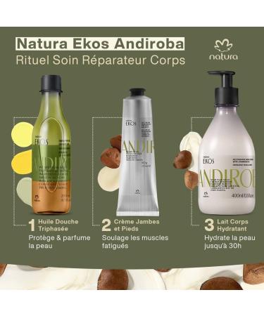 NATURA Ekos Andiroba Triple-Phase Shower Oil - 200ml | Moisturizing Body Wash - Buy Online on GoSupps.com