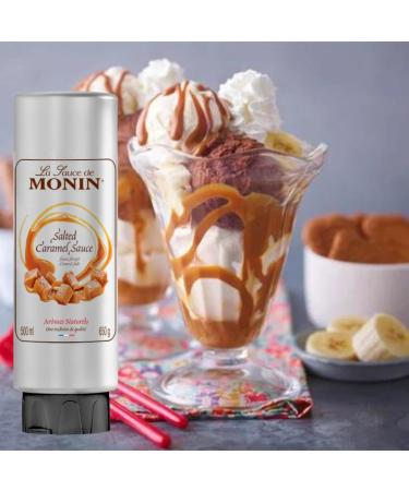 Premium Salted Caramel sauce | 2 x Monin Salted Caramel Sauce 500ml for Mochas Coffee Chocolate Dessert Sauce ice cream topping and more - Buy Online on GoSupps.com