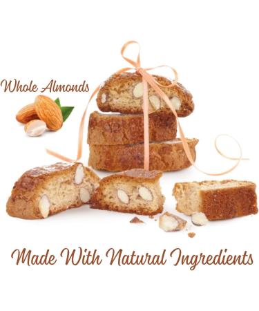 Matilde Vicenzi Cantuccini Almond Biscotti - Timeless Classic Crunchy Tuscan Pastry - Authentic Bite-Size Italian Biscuits With Real Whole Almonds For Coffee Tea Or Wine - Kosher Dairy - 7.93 oz Bag - Buy Online on GoSupps.com