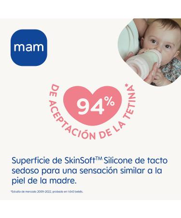 MAM Easy Start Anti-Colic Bottle A139 | Patented Silicone Suction Cup | Self-Sterilizing Ultra Soft 2-Pack for Babies 2 Months+ | 260ml - Buy Online on GoSupps.com