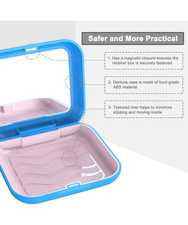 Shop BVN Braces Box | Durable Denture Container for Travel - Blue | Ideal for Dentures & Braces | International Shipping - Buy Online on GoSupps.com