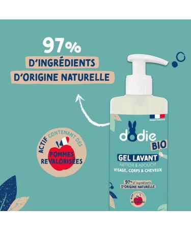 DODIE Organic Cleansing Gel for Face Body and Hair from Birth 400 ml - Buy Online on GoSupps.com