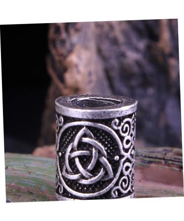 Viking Beard Beads 6pcs for Men - Pirate Ornament Vintage Jewelry Making Tube Beads - Buy Online on GoSupps.com