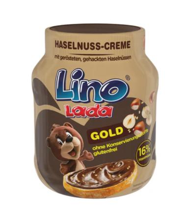 Lino Lada Gold Milk and Hazelnut Chocolate Cream Spreads 350g with Pufai Grocery