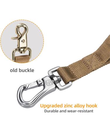 Elite Tactical Bungee Dog Leash - Elastic Brown & Black - Perfect for Training & Walking - Buy Online on GoSupps.com