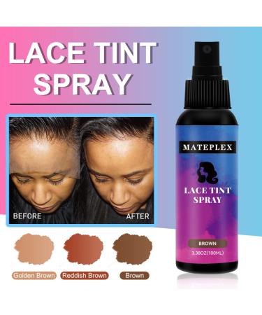 Lace Melting Tint Spray for Wigs Concealer for Hair Wigs Natural Finishing Lace Color Edge Control for Men and Women Toupees& Hairpieces(Brown) - Buy Online on GoSupps.com
