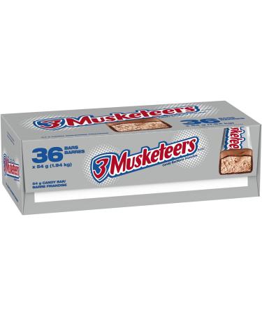 3 MUSKETEERS Chocolate Nougat Candy Bar Full Size Bar 54g (Pack of 36) - Buy Online on GoSupps.com