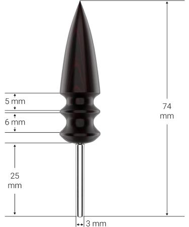 Sandalwood Leather Burnisher Bits 2-Pack for Rotary Tools - Pointed Tip & Multi Grooved Tips for Clean Edges in Leathercraft (Set A) - Buy Online on GoSupps.com