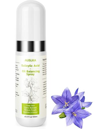 AUSLKA Salicylic Acid Spray Helps Reduce Redness and Breakouts Multi-Purpose Topical Facial Skin Repair Mist with 2% Salicylic Acid Travel Size Salicylic Acid Spray for Face & Body (3.4 Fl Oz) - Buy Online on GoSupps.com