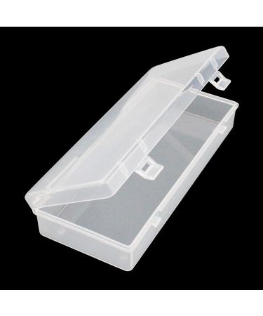 Thintinick 6 Pack Clear Plastic Storage Containers with Hinged Lid - Ideal for Beads & Crafts - 6.1 x 2.56 x 1.18 inch - Buy Online on GoSupps.com