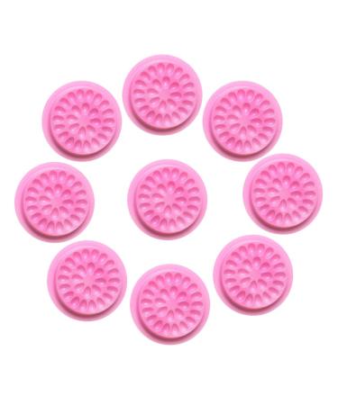 Minkissy 20-Pack Disposable Eyelash Adhesive Holders - Transparent Plastic for Easy Application & No Loss - Buy Online on GoSupps.com