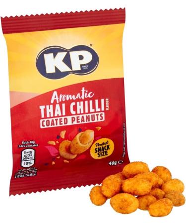  Aromatic Thai Chilli Coated Peanuts 24 Bags x 40g - Buy Online on GoSupps.com