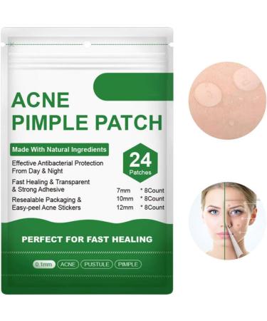 Acne Healing Patch Acne Absorbing Cover Invisible Skin Acne Treatment Stickers for Facial 24Patches acne treatment - Buy Online on GoSupps.com