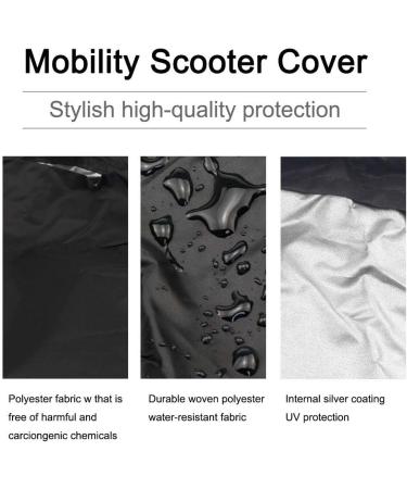 Mobility Scooter Cover Waterproof Storage Cover Wheelchair Storage Against Weather Elasticated Base(170 * 61 * 117CM) - Buy Online on GoSupps.com