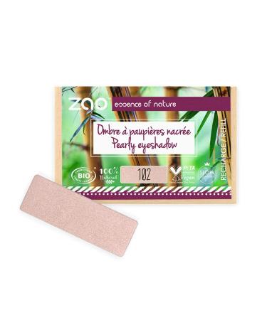 ZAO essence of nature ZAO essence of nature - Pearlescent Rectangular Eyeshadow Refill 102 Beige Rose - 1.3g