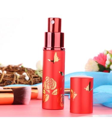 Verdant Touch Perfume Spray Bottle Portable Perfume Bottle Aluminum Atomizer 10ml Empty Cosmetic Spray Bottle (Red) - Buy Online on GoSupps.com