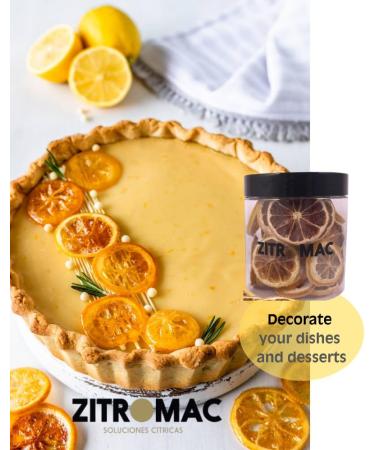 ZITROMAC Dried yellow lemon for cocktails Dry fruits without sugar for cocktails decoration confectionery Christmas Drinks Dried lemon slices natural 100 no additives just fruit Small jar 60 gr Small jar - Buy Online on GoSupps.com