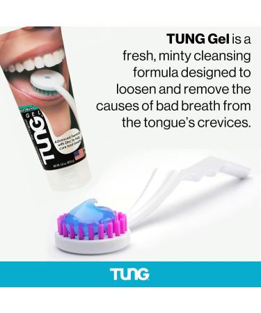 Peak Essentials Premium Tung Gel Tongue Cleaner | Fight Bad Breath & Odor | Fresh Mint | BPA Free | Made in USA | 2 Count 3 Ounce Pack - Buy Online on GoSupps.com