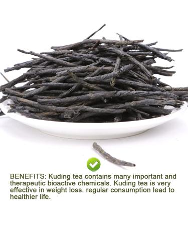 Buy Chinese Needle Ku Ding Tea - 100G Bitter Green Tea | Premium Loose Leaf for Health - Buy Online on GoSupps.com