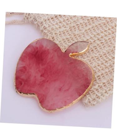  Healvian Healvian Unique Resin Nail Art Palette with Gold Rim Presentation Tray for Nail Artists Pale Red - Buy Online on GoSupps.com