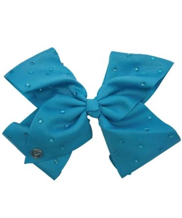 UPD JoJo Siwa Large Cheer Hair Bow (Turquoise W/Rhinestones)  Multi