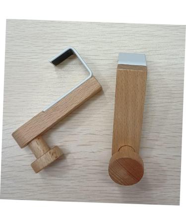 CIYODO Clothes 2pcs Towel Hook Wood Coat Hooks Scarf Hanger Coat Rack Door Hanger Door Hook Car Door Shower Door - Buy Online on GoSupps.com