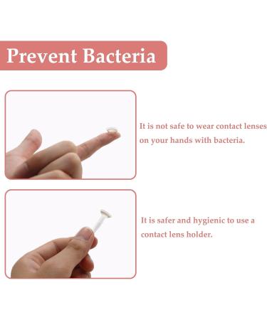 Leakage-Proof Contact Lens Container Set - 2 Pieces Travel Kit with Mirror | A-Rosa Purple - Buy Online on GoSupps.com