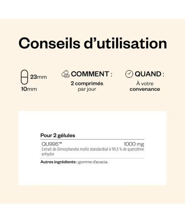 Super Querc tine - Diminue les Allergies - Renforce l'Immunit - 70% Mieux Absorb que la Querc tine Classique - 60 g lules vegan - Supersmart - Buy Online on GoSupps.com