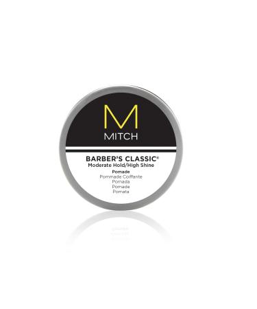 Paul Mitchell MITCH Barbers Classic Pomade for Men, Moderate Hold, High Shine Finish, For All Hair Types