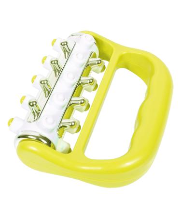 Hand massage roller full-body massage device anti-cellulite 2 bikes manual muscle massager suitable for foot hand body neck head leg pain relief (green-a) green-A