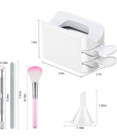 2 Set Nail Dip Powder Portable Nail Dipping Powder Kit Featuring Nail Dust Brush and Metal Cuticle Pusher For High Quality Home Manicure Experience - Buy Online on GoSupps.com