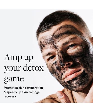 Lumin Exfoliating Rub for Men (1 oz) - Activated Charcoal Face Exfoliator for Dullness, Dryness, Dark Spots, Blackheads & Shaving Irritation - Buy Online on GoSupps.com