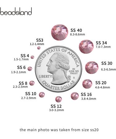 Shop Beadsland 1440 Flat Back Rhinestones SS16 - Light Purple Nail Crystals for Stunning Nail Art - Buy Online on GoSupps.com