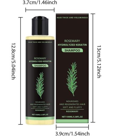  Generisch Rosemary Shampoo | Moisturizing shampoo for hair 100ml fortifying moisturizing shampoo for men and women for stronger thicker and longer hair - Buy Online on GoSupps.com