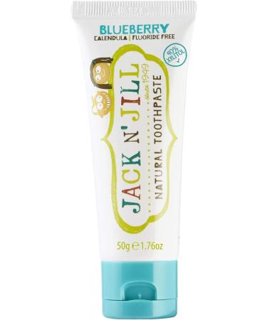 Jack N' Jill Kids Natural Toothpaste Fluoride Free Toothpaste Helps Soothe Gums and Fight Tooth Decay Toothpaste for Baby Toddler and Children 6 Months Plus 2 x Banana 50g 1 x Blueberry 50g Banana and Blueberry 50 g (Pack of 3) - Buy Online on GoSupps.com